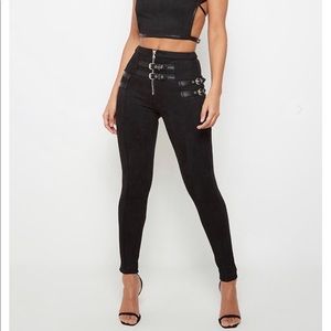 Black Suede Pants Maniere De Voir